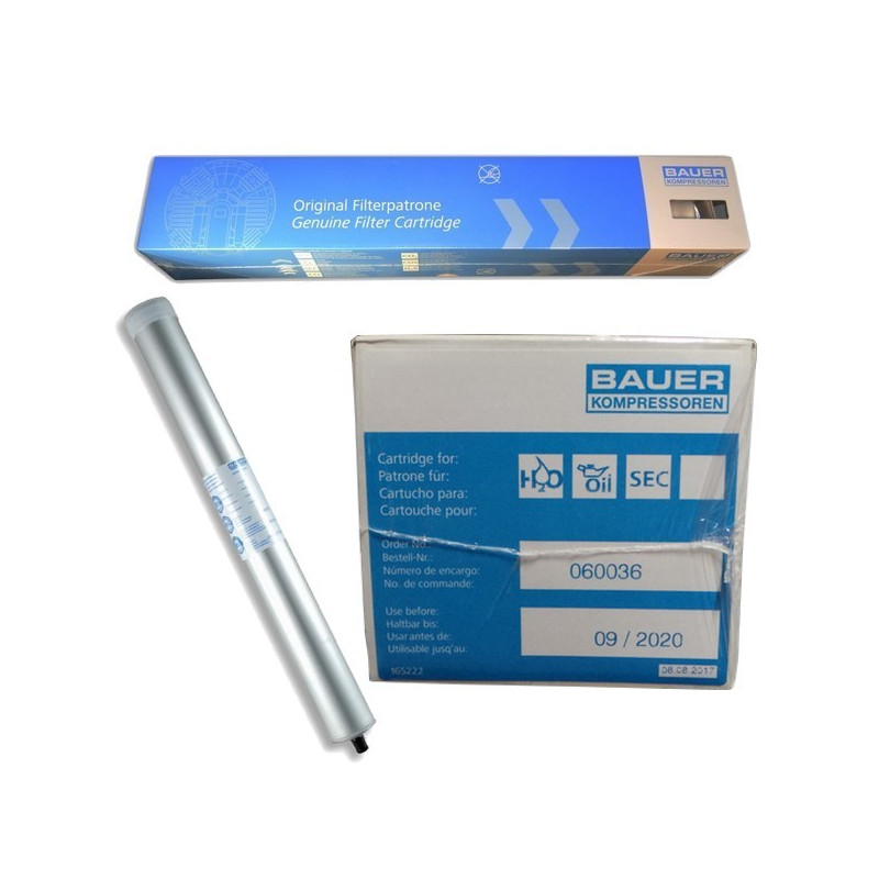 Cartouche de filtration 060036 Bauer - Air comprimé respirable Cartouche de filtration 060036 Bauer - Air comprimé respirable