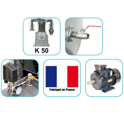Compresseur à pistons 500L 10cv 11 bars Prodif FF069511300