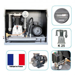 Compresseur silencieux 5.5cv 500l 11 bars 400V Prodif SF035511200