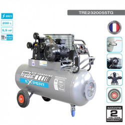 Compresseur d'air professionnel PRODIF 5.5 CV 200L 400 V