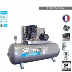 FIMA Industrie - COMPRESSEUR D'AIR STATIONNAIRE 500 LITRES 7,5 CH