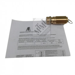 Soupape de sécurité 1/2" 10 bar + certificat - Réservoir, compresseur