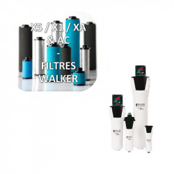 Cartouche filtre Walker - Élément filtrant X5 / X1 / XA et AC - Walker