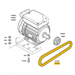 Courroie pour compresseur Bauer S30 - N15344