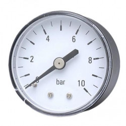 Manomètre Ø50 mm 10 bars 1/8" - PAC référence 1198M