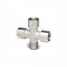 Raccord en croix 3 x 1/4" femelle + 1 x 1/4" mâle - 1979 Prodif