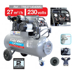 Compresseur à pistons 150L 4cv 9 bars Prodif TRE2714040MG