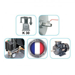 Compresseur à pistons 500L 7.5cv 400V Prodif FF052511300